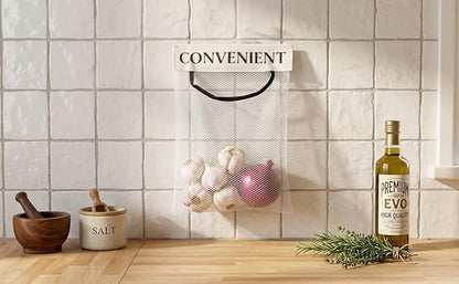 4PCS Grocery Bag Holder, Mesh Plastic Bag Holder for Cabinet, Sticky Wall Mount Storage Dispensers, Recycling Garbage Folding Hanging Storage Bags Grocery Bags Holders White