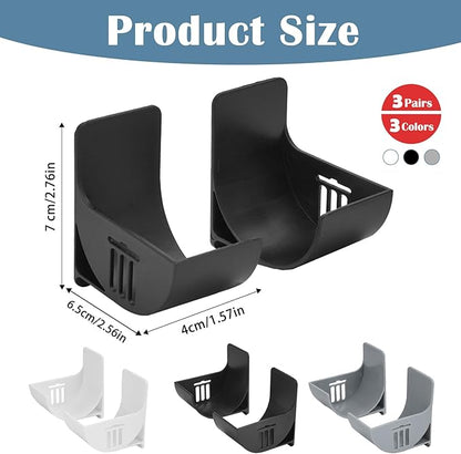 Zoyiancy 6Pcs Trash Bag Holder Dispenser, Adjustable Plastic Bag Roll Organizer, Wall Mount Garbage Bags Holder Dispenser for Home Kitchen Cabinet Storage Organization