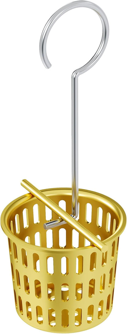 Neodrain Golden Strainer-Hook, Stainless Steel Hair and Debris Strainer, Only Fit Neodrain Shower Drain,Hair Trap,Shower Drain Hair Catcher with Lifting Hook