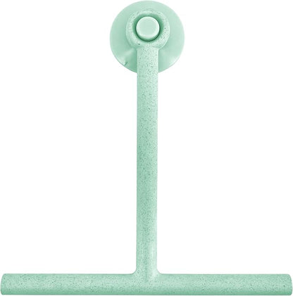 Splash Home Jasmine Bamboo Fiber Shower Squeegee, Blue