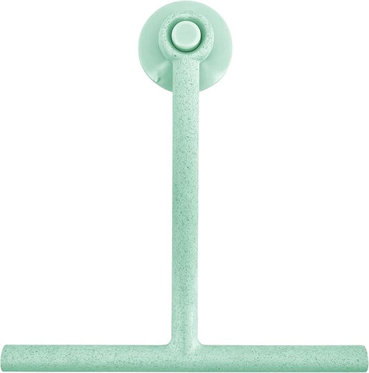 Splash Home Jasmine Bamboo Fiber Shower Squeegee, Blue