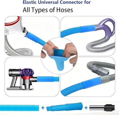 Dryer Vent Cleaner Kit Dryer Lint Vac Vacuum Hose Attachment Cleaning Hose Lint Trap Cleaning Tool and Brush 2 pieces