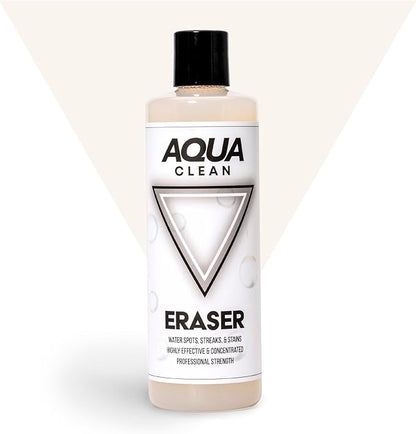 AquaClean ERASER: Professional-Grade Hard Water Spot Remover - Stubborn Stains, Mineral Deposits, and Calcium Buildup - Restore Shine and Clarity - 16oz Bottle