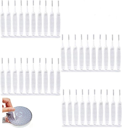 Gap Hole Anti-Clogging Cleaning Brush, 2026 Upgrade Shower Head Brush Shower Head Cleaning Brush Shower Head Cleaner Tool Multifunctional Shower Head Cleaning Brushes for Household Bathroom (40Pack)