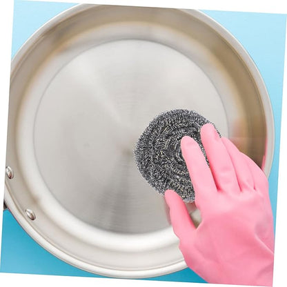 6pcs Pot Scrubbers Heavy Duty Kitchen Cleaning Balls for Pots Pans and Dishes Efficient Grease and Dirt Removal for Tough Scrubbing Tasks