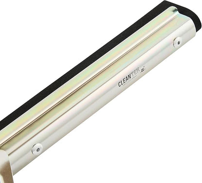 Restaurantware-SQUEEGEE ONLY: Clean Tek Professional 21.75 Inch Floor Squeegee, 1 Broom With Double Rubber Blade - Handle Sold Separately, Heavy-Duty, Steel Wiper For Concrete Floor