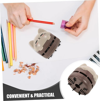 MERRYHAPY Cute Cat Design Handheld Vacuum Mini Desk Vacuum Rechargeable Dust Crumb Collector