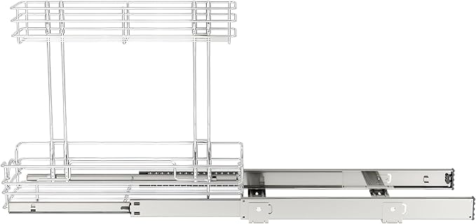 REV-A-SHELF Two-Tier Undersink Steel Wire Pullout Organizer