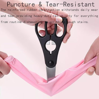 Dishwashing gloves Medium rubber dish gloves for women cleaning 3 Pairs pvc Kitchen Cleaning Glove Reusable