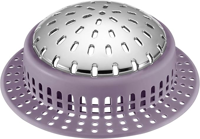 Aluvor Shower Drain Hair Catcher, Shower Drain Cover, Bathtub Drain Hair Catcher for Pop-Up & Regular Drains