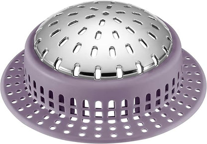 Aluvor Shower Drain Hair Catcher, Shower Drain Cover, Bathtub Drain Hair Catcher for Pop-Up & Regular Drains