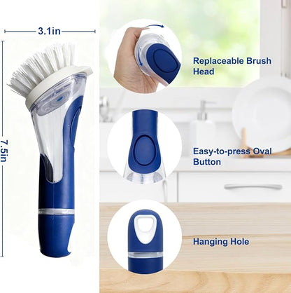 CELOX Dish Brush with Soap Dispenser, Dish Washing Wand for Kitchen