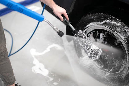 Detail Factory - Wheel Brush Kit with Interchangeable Microfiber Covers - Ultra-Soft Cleaning, Washing and Detailing Wheels, Tires, and Rims - Avalanche