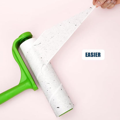 10 inch Mega Lint Roller Refills Compatible with Evercare Smart Design Layers Large Mega Lint Rollers and More, 50% More Pickup, 60 Sheets per Refill, Pack of 6, 360 Sheets Total