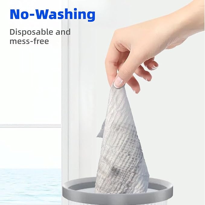 Disposable Dry Sweeping Cloths for KZKR Push Clamp Mop，Compatible with Swiffer Sweeper – 60 Count, 8.6" x 11.8" Refill Pads for Floor Mopping, Dusting & Daily Cleaning (Mop Not Included)