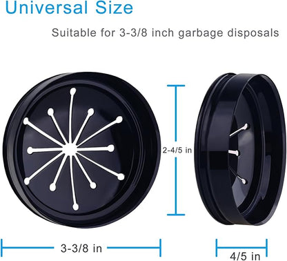 3 PCS Garbage Disposal Splash Guards Sink Baffle, 3 3/8 Inch Food Waste Disposer Accessories, Suitable for InSinkErator Evolution Series