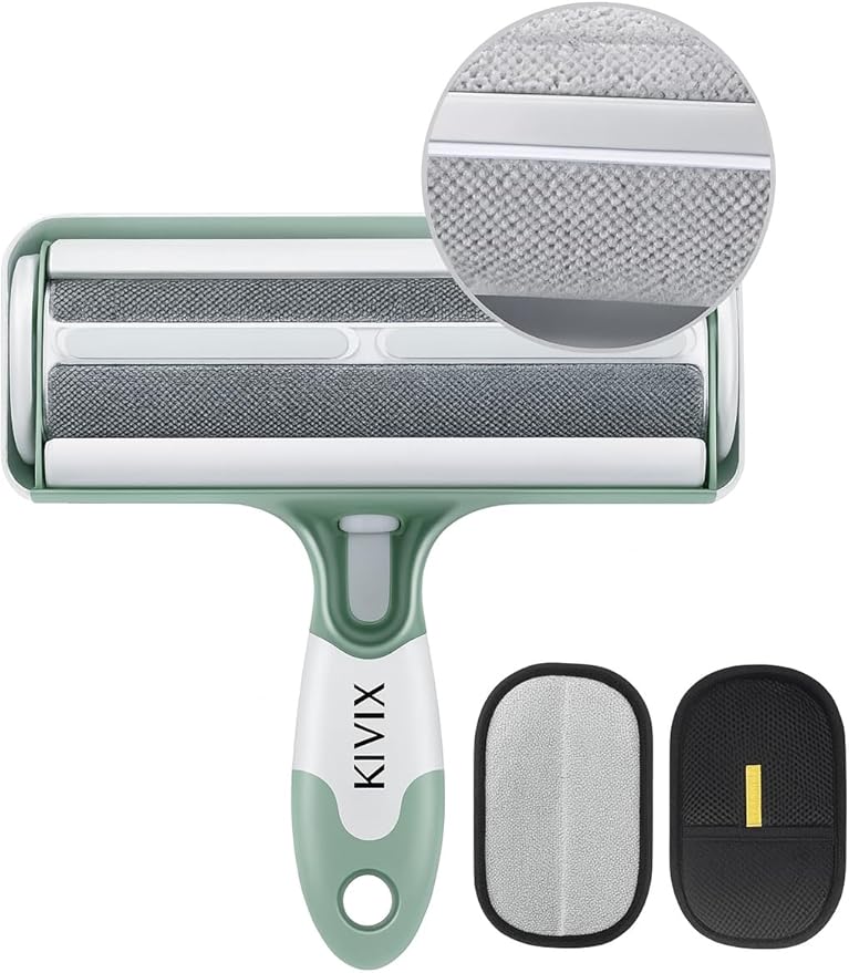 KIVIX Pet Hair Removal Tool Set Reusable Pet Hair Remover Glove Magic Brush Lint Roller & Dog Hair Cleaner
