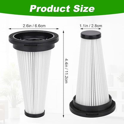 T350 Replacement Filters for MBYULO/Vicease/SUXIANGVAC/Trucozie T350/CHEBIO C8/OUYFHK/TITIPOY/Vacusion Cordless Vacuum Cleaner - Vacuum Accessories Parts, 4Pack