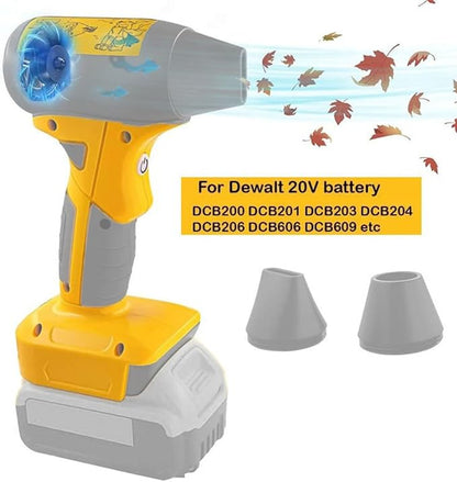 Mini Jet Dry Blower Turbo Fan Compatible with Dewalt 20V Max Battery,130000RPM Portable Handheld Cordless Blower for Car,Workshops,Lawns and Leaf Cleaning(no Battery)