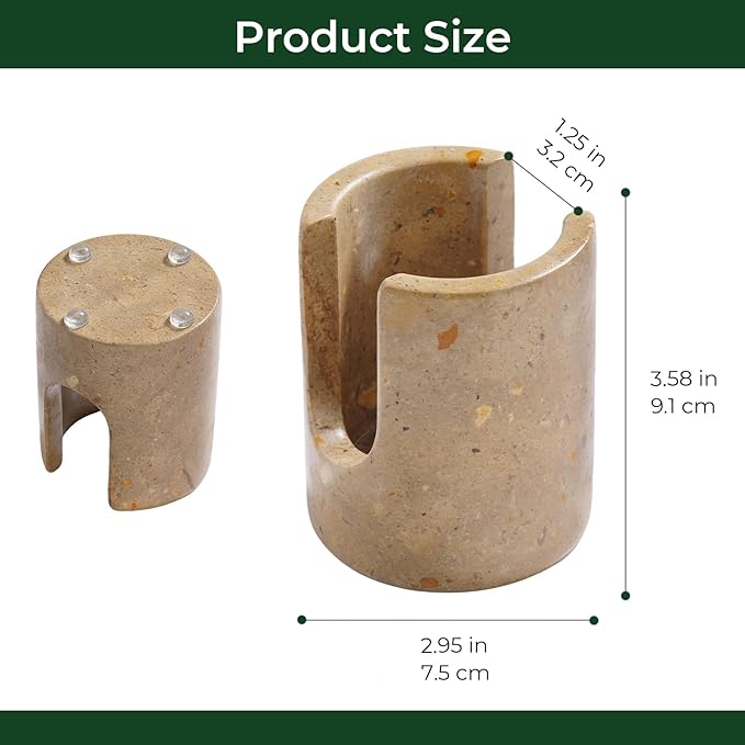 Marble Sponge Holder for Kitchen Sink Rustic Farmhouse Decor,Dish Sponge Holder Kitchen Sink Sponge Caddy (Dark Camel)