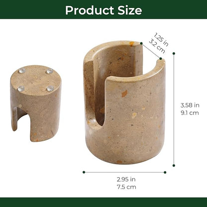 Marble Sponge Holder for Kitchen Sink Rustic Farmhouse Decor,Dish Sponge Holder Kitchen Sink Sponge Caddy (Dark Camel)