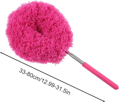 Extendable Cleaning Duster - Household Furniture Dusting Tool, Ceiling Fan Dust Remover | Flexible Telescopic Handle System, Bendable Microfiber Head with Soft Reach for High Area Cleaning