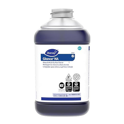 Glance 100975197 Non-Ammoniated Glass & Multi-Surface Cleaner, for Streak Free Windows, JFill Concentrate, 2.5-Liter (Pack of 2)
