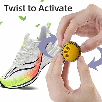 Shoe Deodorizer Balls for Sneaker, Fresh Cologne Scent, Essential Oil Sneaker Deodorizer Ball, Small Spaces Odor Eliminator Air Freshener for Shoes, Gym Bags, Drawers and Locker (Cologne)