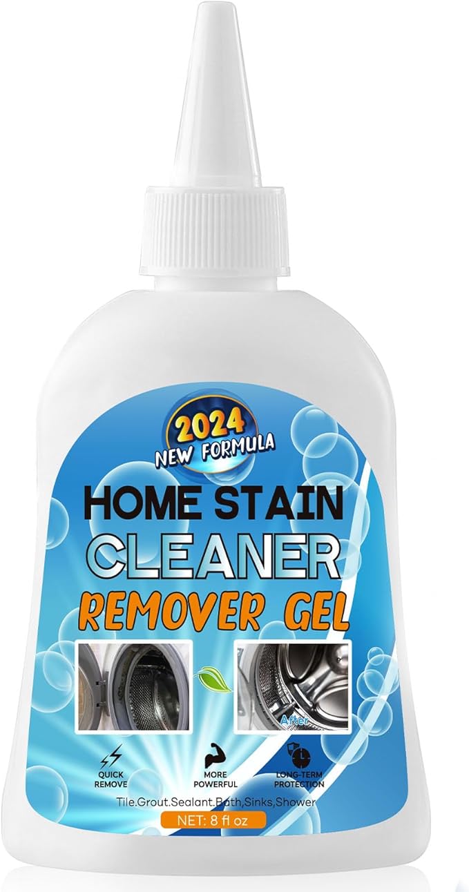 Mold Stain Remover Gel, Washing Machine Cleaner for Front Loader Washer Gasket Rubber Seal Home Stain Removal Gel for Grout, Caulk, Shower, Bathroom Cleaning Solution 2266889682