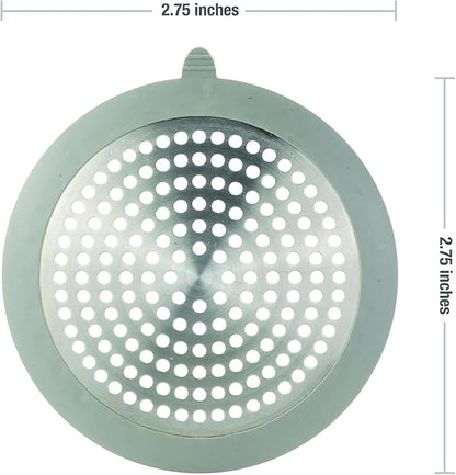 Danco 11040P Bathroom Sink Hair Catcher, Bathtub Drain Protector, Sink and Tub Strainer, 2-Pack
