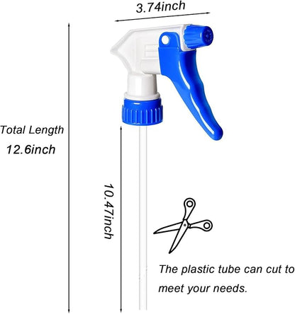 5 Pack Spray Nozzle for Bottles Universal Replacement Nozzle Heavy Duty Sprayer Trigger Head With Tube for Household Cleaning Car Detailing