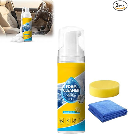 4-in-1 Multi-Enzyme Foam Cleaner, Multi Purpose Deep Cleaning Foam with Lemon Fresh Scent – Deep Clean for Car, Kitchen, Bathroom, Sofa 150ml (3)