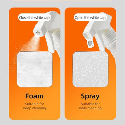 Lemon Bathroom & Shower Cleaner, Effective Daily Maintenance, Dual Foam & Spray Nozzle, All-Purpose for Tub, Faucet, Toilet, Tile, Sink, Glass & Wall(17.64 fl oz 1 Bottle)