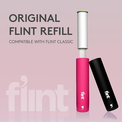 Flint Original Lint Roller Refill, Extra Sticky, Compatible with Flint Retractable Lint Roller, Lint Rollers for Pet Hair Extra Sticky Refill - Pack of 2