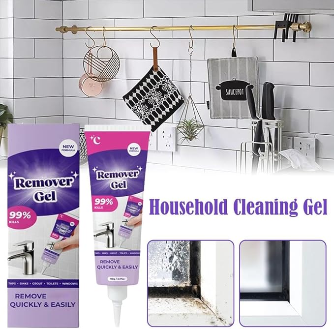 Wmool VexClean Remover Gel, Vexclean Cleaning Gel, Powerful Household CleaningGel Penetrates All Surfaces, Suitable for Bathroom and Kitchen Tile Gaps