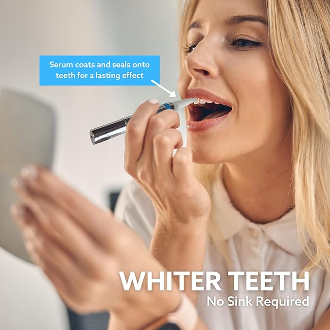 GO Smile On the Go Teeth Whitening Pen 1.3mL, Portable Whitener & Stain Remover, Whitening Strips Alternative, Quick Dry Brush Applicator, Travel Size Oral Care Gift for Women & Men, Mint, Pack of 1