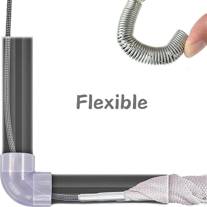 32 Inch Drain Snake Hair Remover Tool, Flexible 4-Claw Grabber for Sink, Tub & Shower Clogs