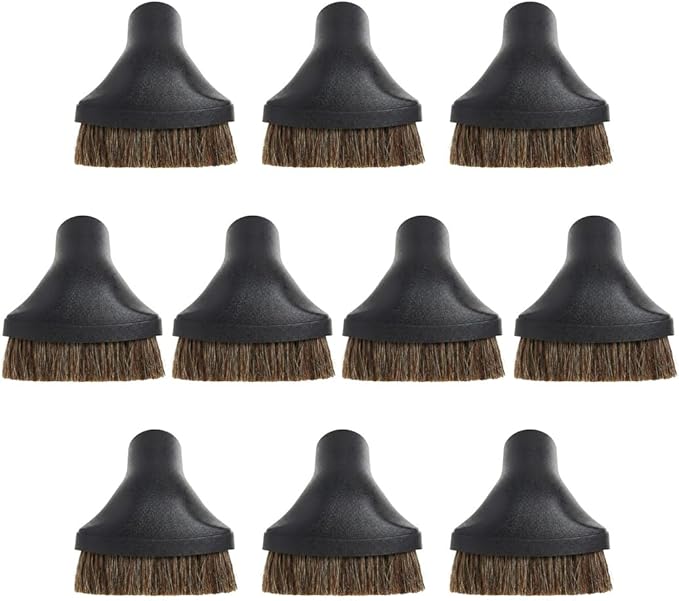 Selgo Universal Vacuum Cleaner Dusting Brush with Horse Hair Bristles, Fits All Cen-Tec Models, Black (Cen-Tec Dust Brush), Pack of 10