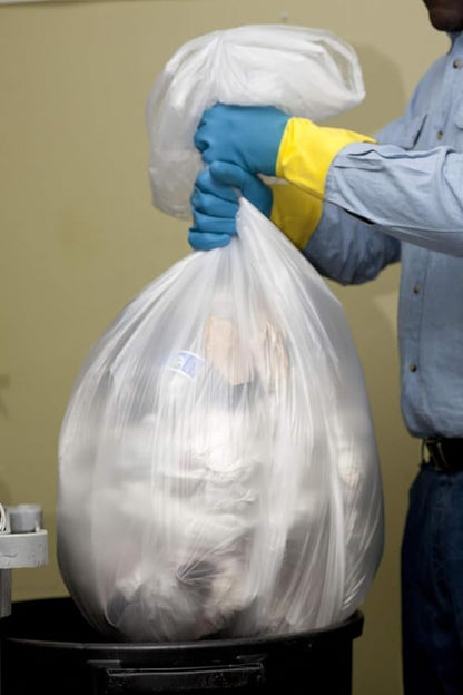 Aluf Plastics 20-30 Gallon Clear Trash Bags - (Huge 250 Pack) - 30" x 36" - 1.2 MIL (Equivalent) - Heavy Duty Industrial Liners Clear Garbage Bags for Recycling, Contractors, Storage, Outdoor
