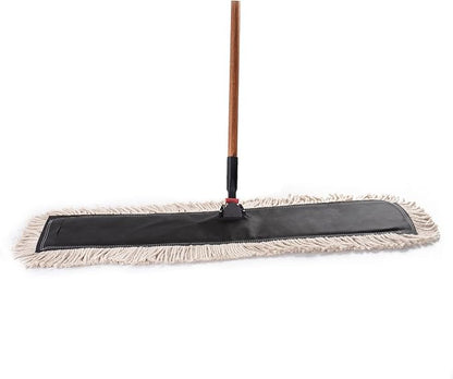 Matthew Cleaning 36'' High Strength Disposable Dust Mop Cotton Cut-end Yarn Mop Replacement Heads for Residential & Commercial Fit Standard Dust Mop Frames, Hardwood, Laminate, Concrete Floors 6Pack
