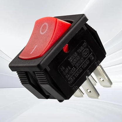 8 Amps 4 Pin On/Off Rocker Switch for Shop Vac Wet Dry Vacuum Cleaner, On Off Vacuum Switch for Shop Vac Replacement Switch
