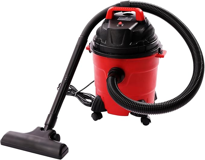Wet Dry Vacuum 1000W 4Gal, Heavy-Duty Shop Vacuum w/Filter - Portable 3-in-1 Function for Garage, Car & Workshop, 39ft Cleaning Diameter