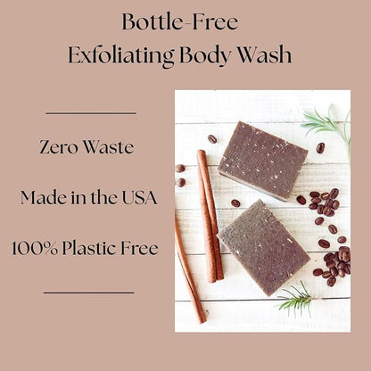 Aspen Kay Naturals Coffee & Oatmeal Exfoliating Soap, Natural and Organic Coffee Scrub. With Organic Shea Butter & Pure Essential Oils. A Wonderful Oatmeal Soap, For Men & Women. (6 pack)