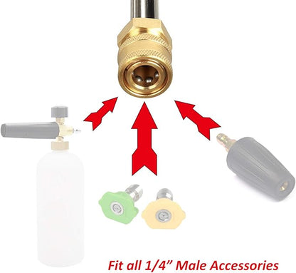 STYDDI Pressure Washer Gun Adapter with 1/4” Quick Connector, Quick-Connect Pressure Washer Replacement Spray Wand Compatible with Portland 1750 Electric Power Washer