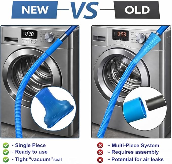 Clothes Dryer Vent Cleaner Kit with Vacuum Hose Attachment Brush, Lint Remover, Dryer Vent Vacuum Hose (Full Brush)