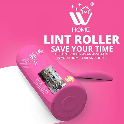 WBM Care Home Lint Roller for Pet Hairs, Extra Sticky Lint Remover, Lint Roller for Dog & Cat Hair Removal, Couch, Clothes, Furniture - 120 Total Sheets