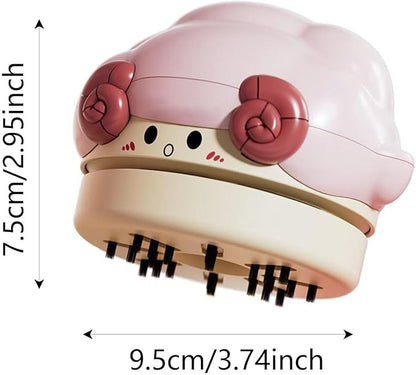 Lightweight Desktop Vacuum Cleaner, Cute Portable Mini Handheld Cleaner, USB Rechargeable Sheep Shaped Vacuum Cleaners for Home, Desk, Party, Bedroom (Pink)