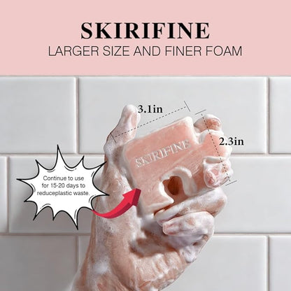 Puzzle-Shaped Grapefruit Solid Shampoo Bar - Energizing & Clarifying for Oily Hair - Invigorating Scent, Vegan & Zero-Waste (3.5oz)