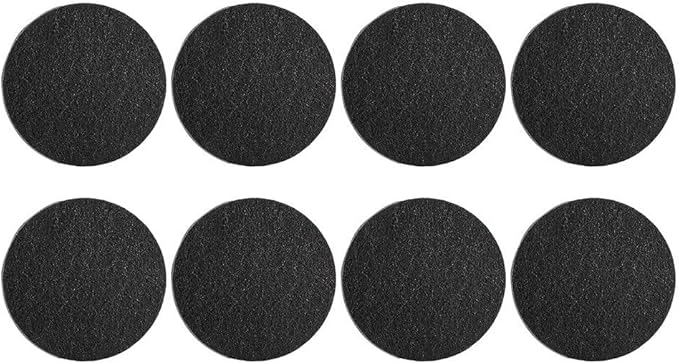 8pcs Filters Round Indoor Kitchen, Compost Bucket, Activated, Charcoal Filters(184 * 10mm)