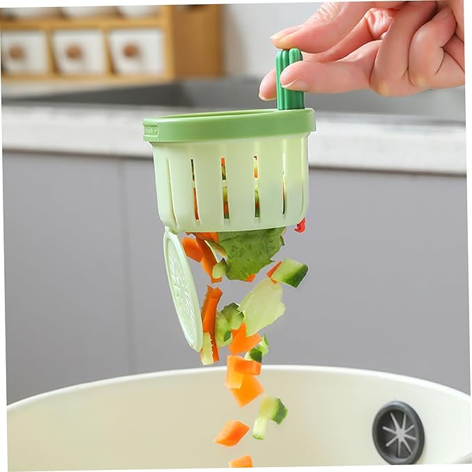 4PCS Cactus Sink Strainer Cactus Kitchen Sink Drain Basket Auto-Dumping Filter Multi-Functional Anti-Clogging Kitchen Drainer with Lifting Handle